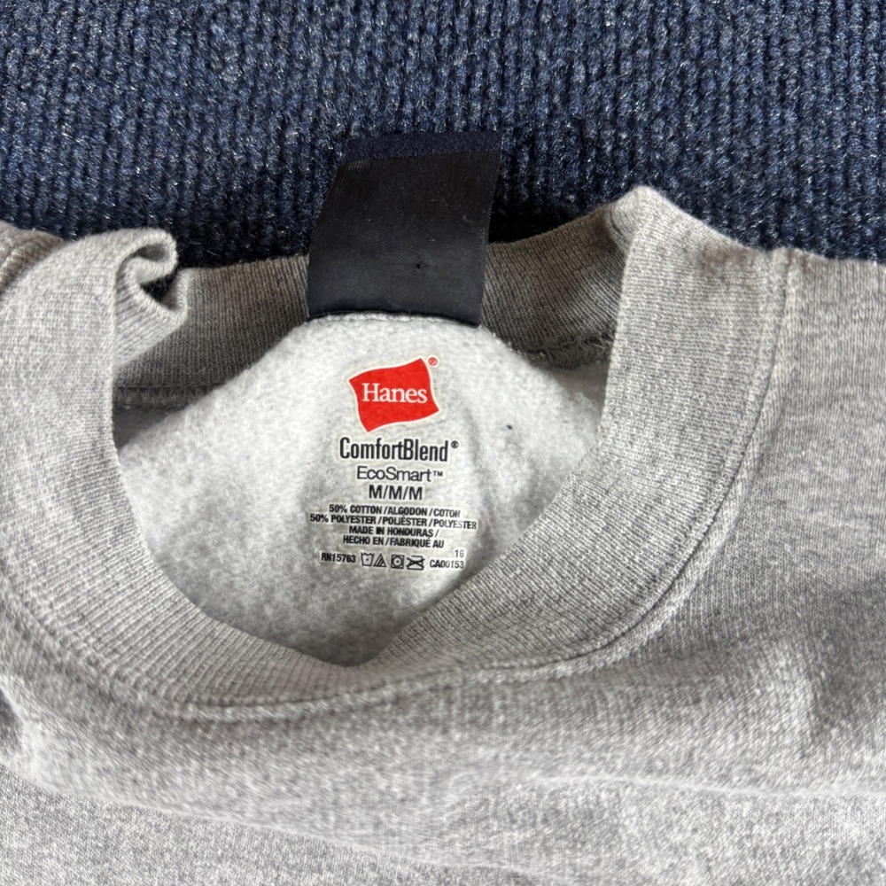 Big Dogs Graphic Sweatshirt Mens Medium Gray Hanes ComfortBlend Crewneck Fleece - Picture 3 of 8